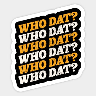 Who Dat! Sticker